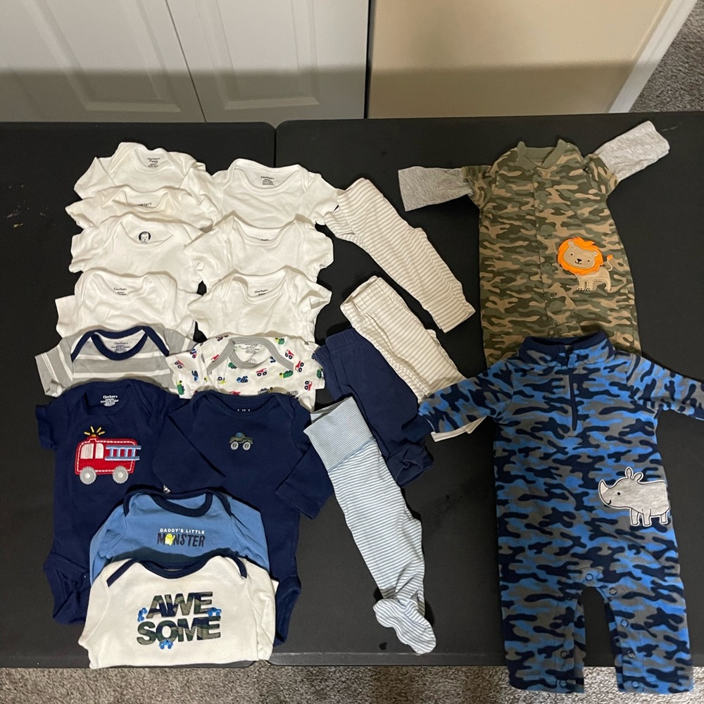 Lot of Newborn Boy Clothes
